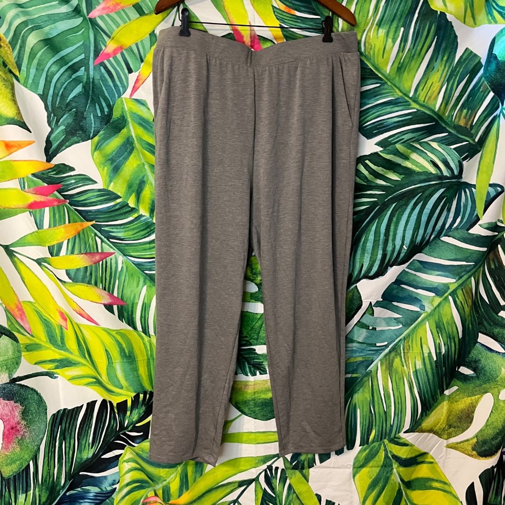 Nwt $70 Banana Republic Xl Grey Mid Rise Slouchy Knit Tapered Casual Sweat Pants